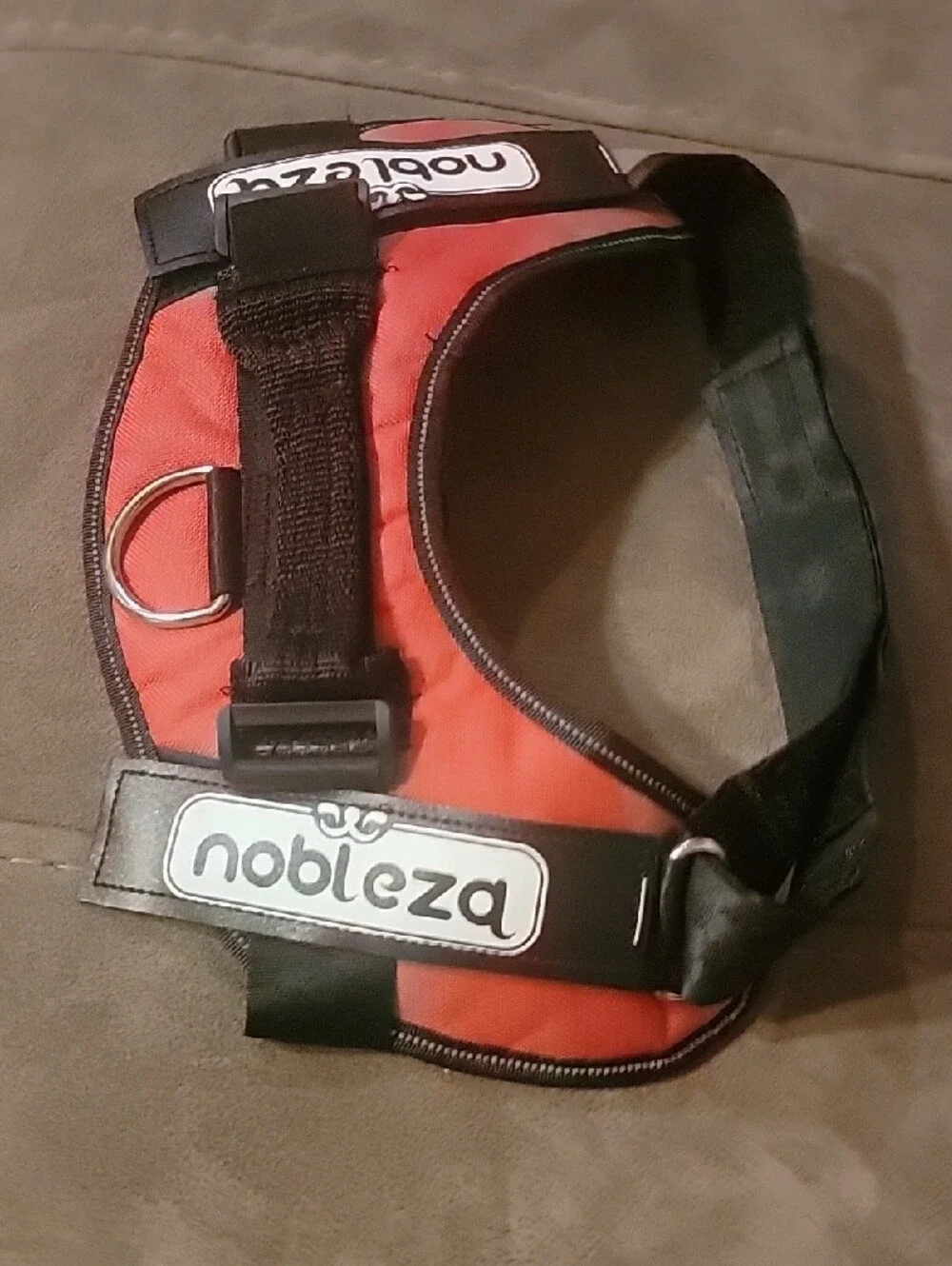 Nobleza Red Dog Harness with D-Ring Size Med New